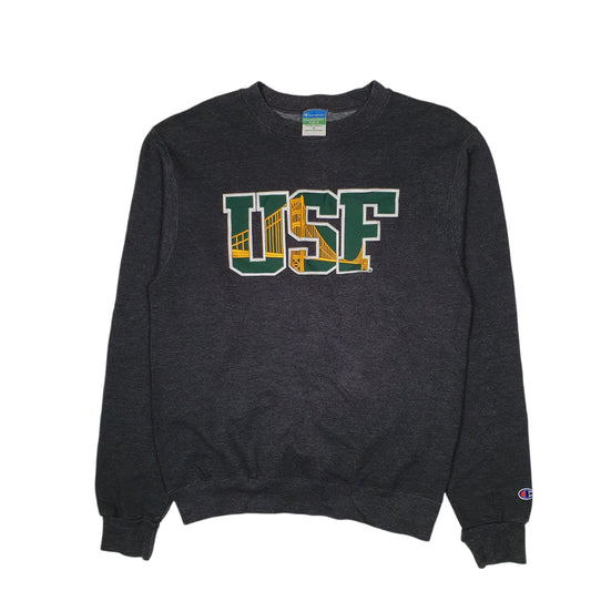 Mens Grey Champion San Francisco University Crewneck Jumper
