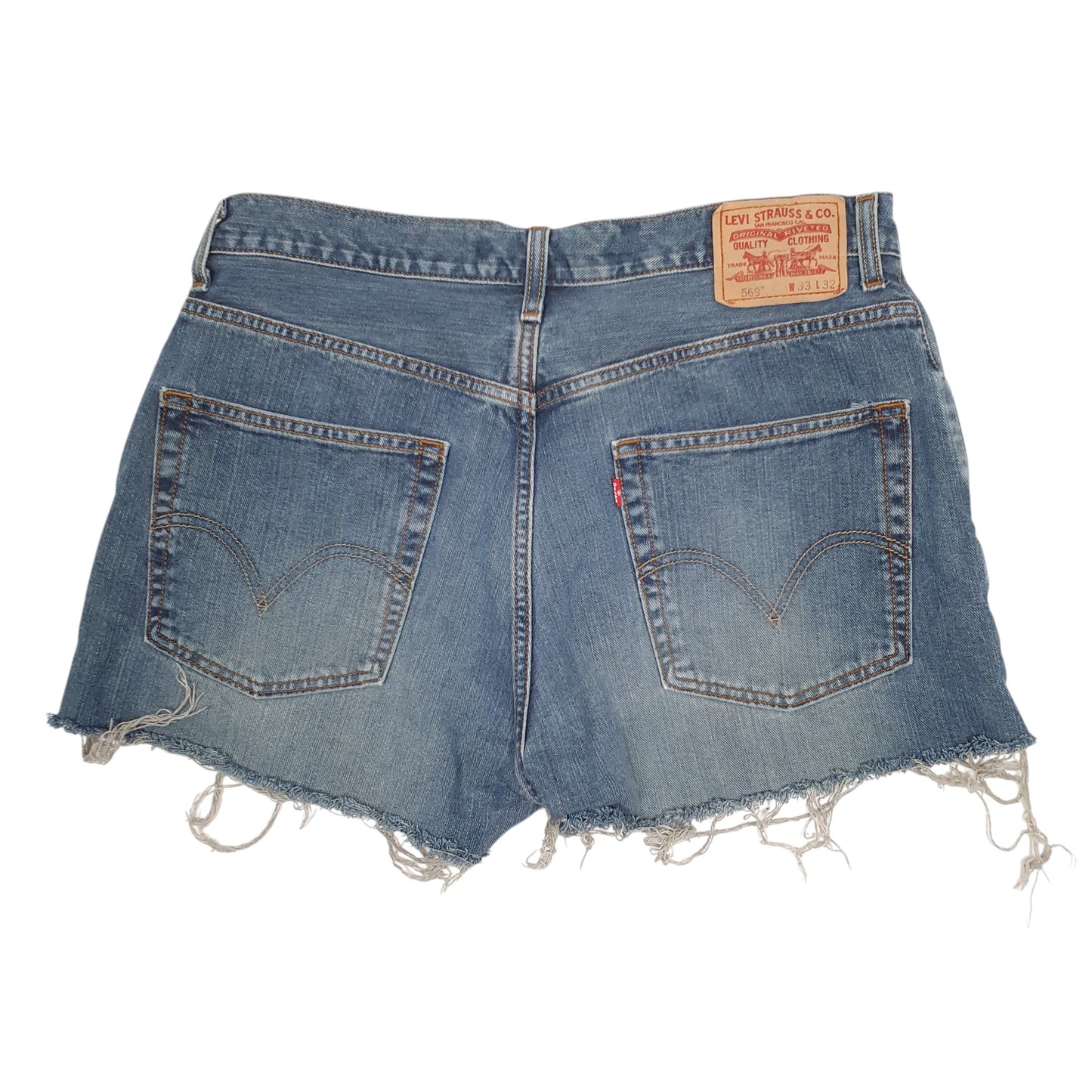 Mens Blue Levis 569 Vintage 00s  Shorts