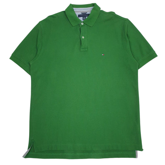 Mens Green Tommy Hilfiger  Short Sleeve Polo Shirt