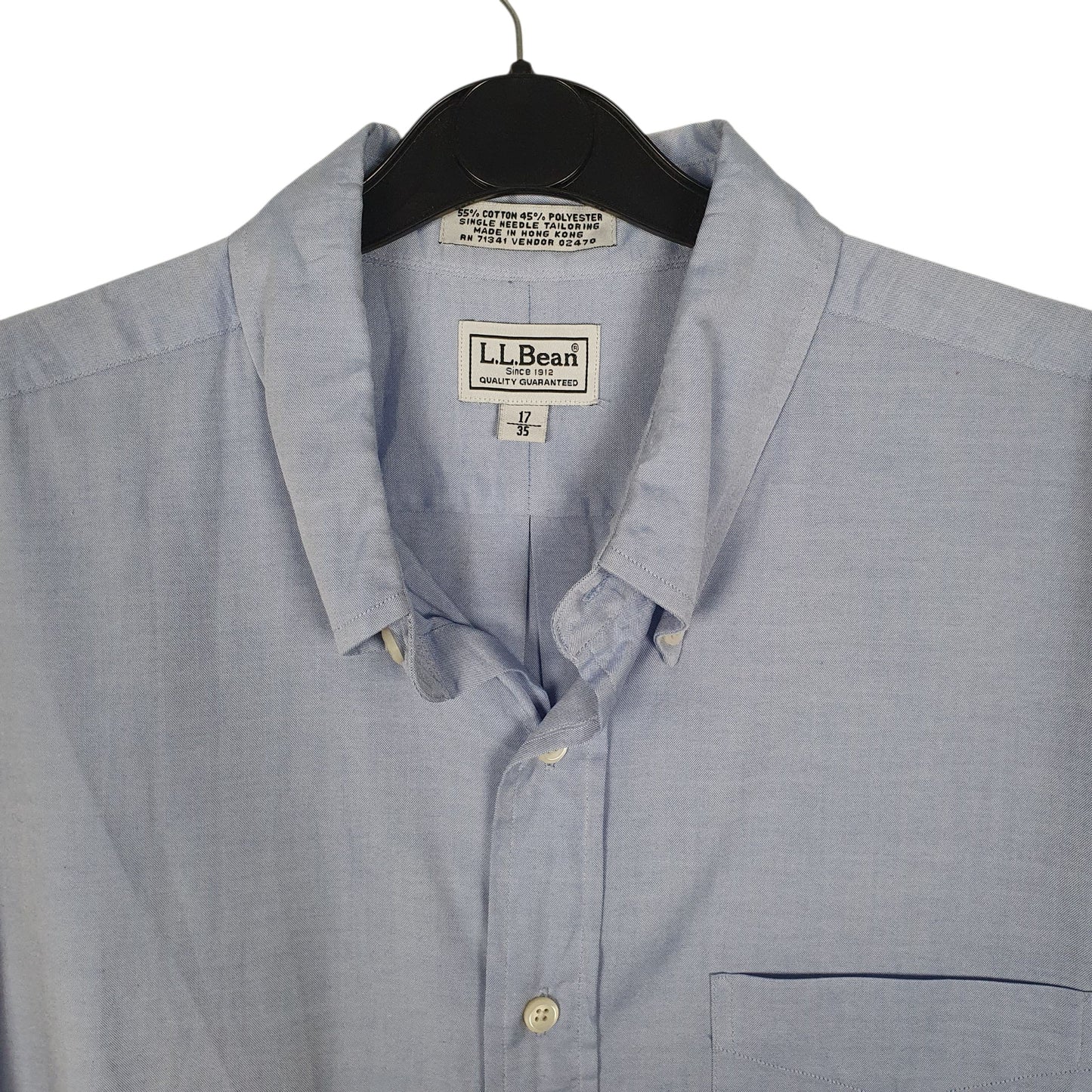 Mens Blue L.L.Bean Vintage 90s  Shirt