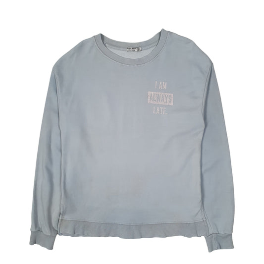 Womens Blue Bershka  Crewneck Jumper