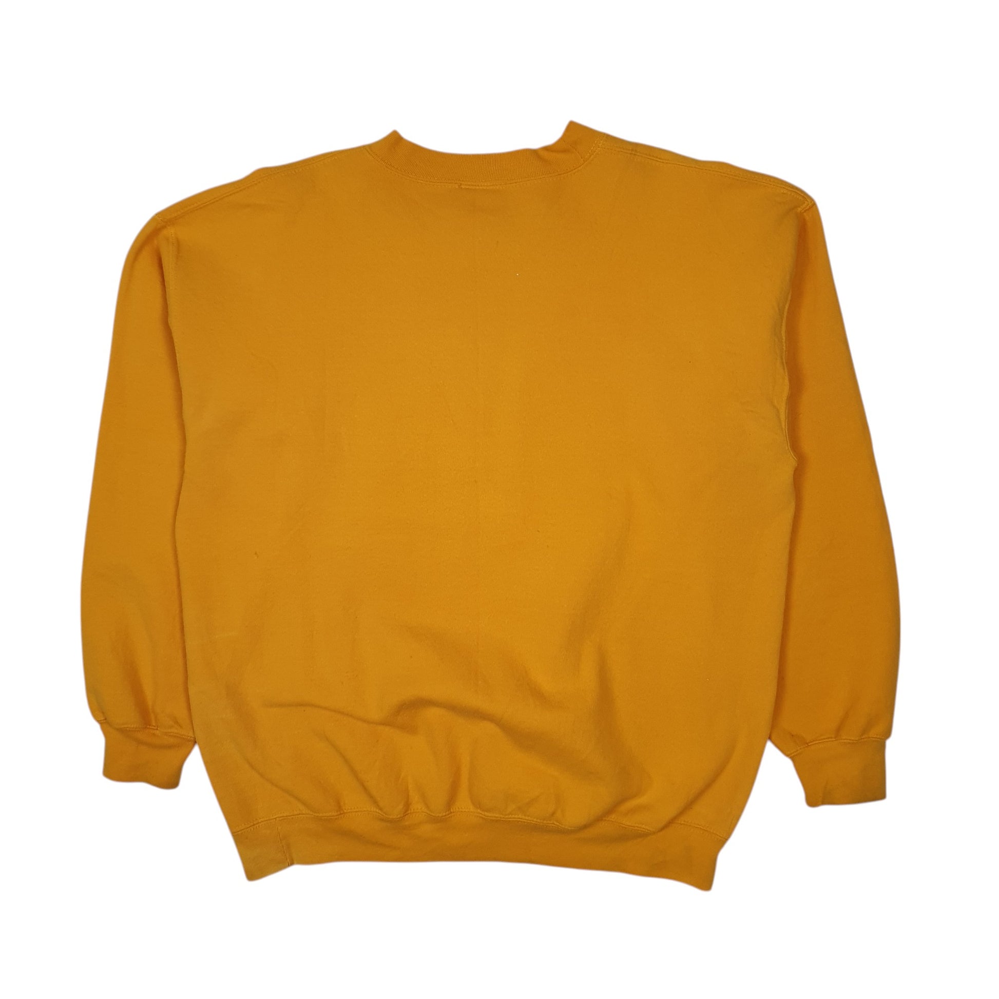 Mens Yellow Disney Mickey Mouse Crewneck Jumper