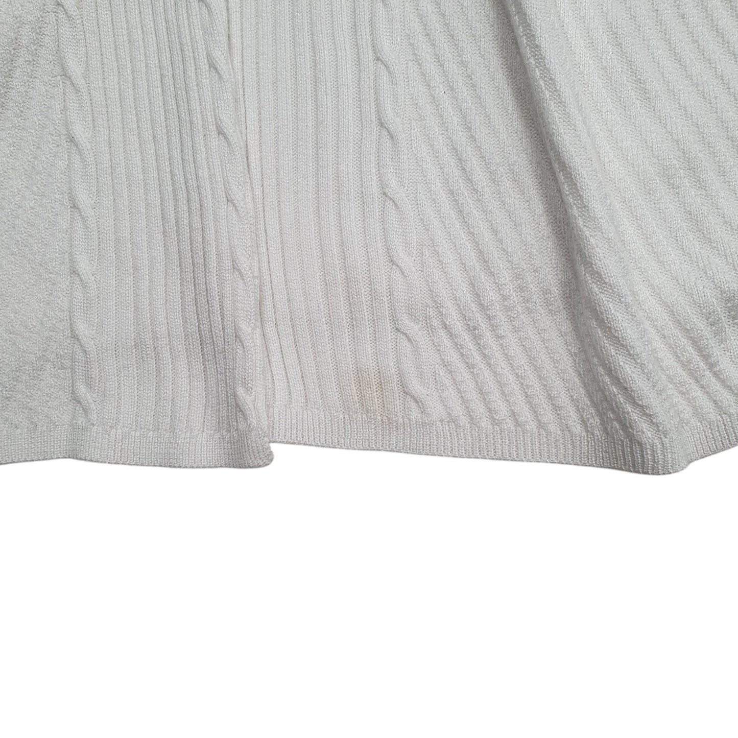 Womens White Per Una Shoal Cardigan Jumper