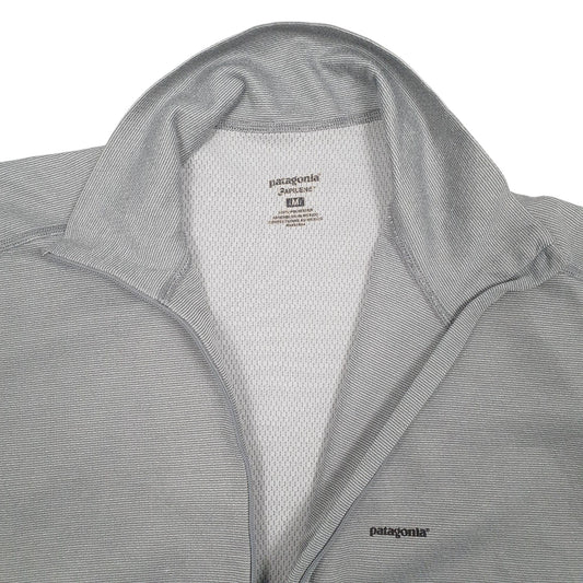 Mens Grey Patagonia Capilene Quarter Zip Jumper