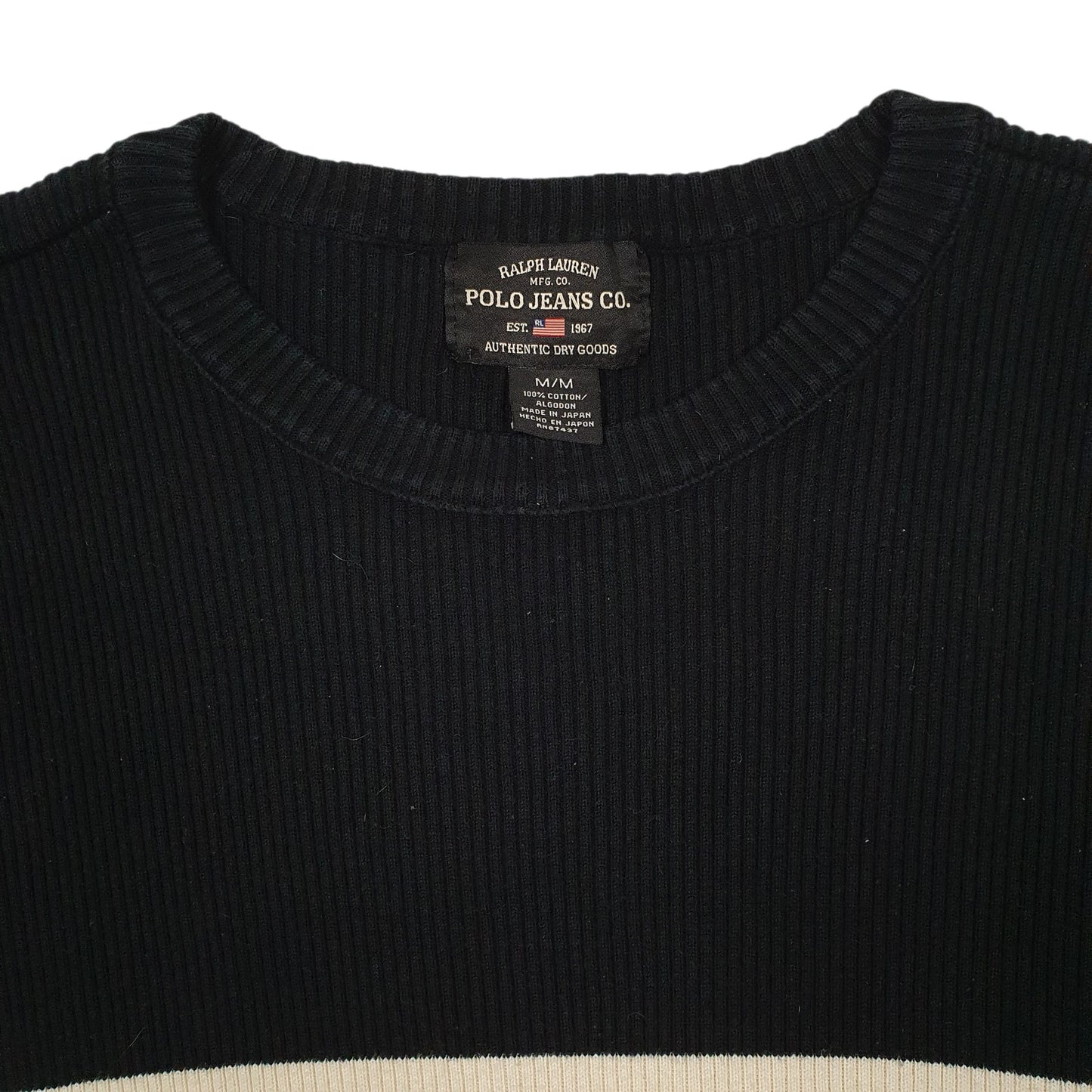 Mens Black Ralph Lauren Polo Jeans Co Crewneck Jumper