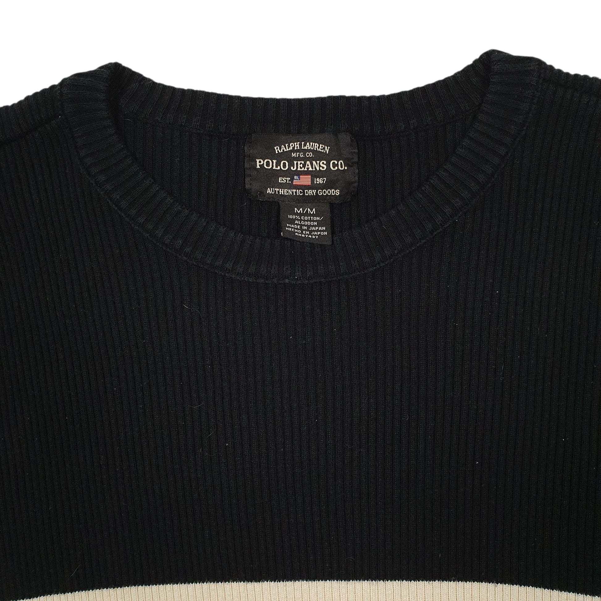 Mens Black Ralph Lauren Polo Jeans Co Crewneck Jumper