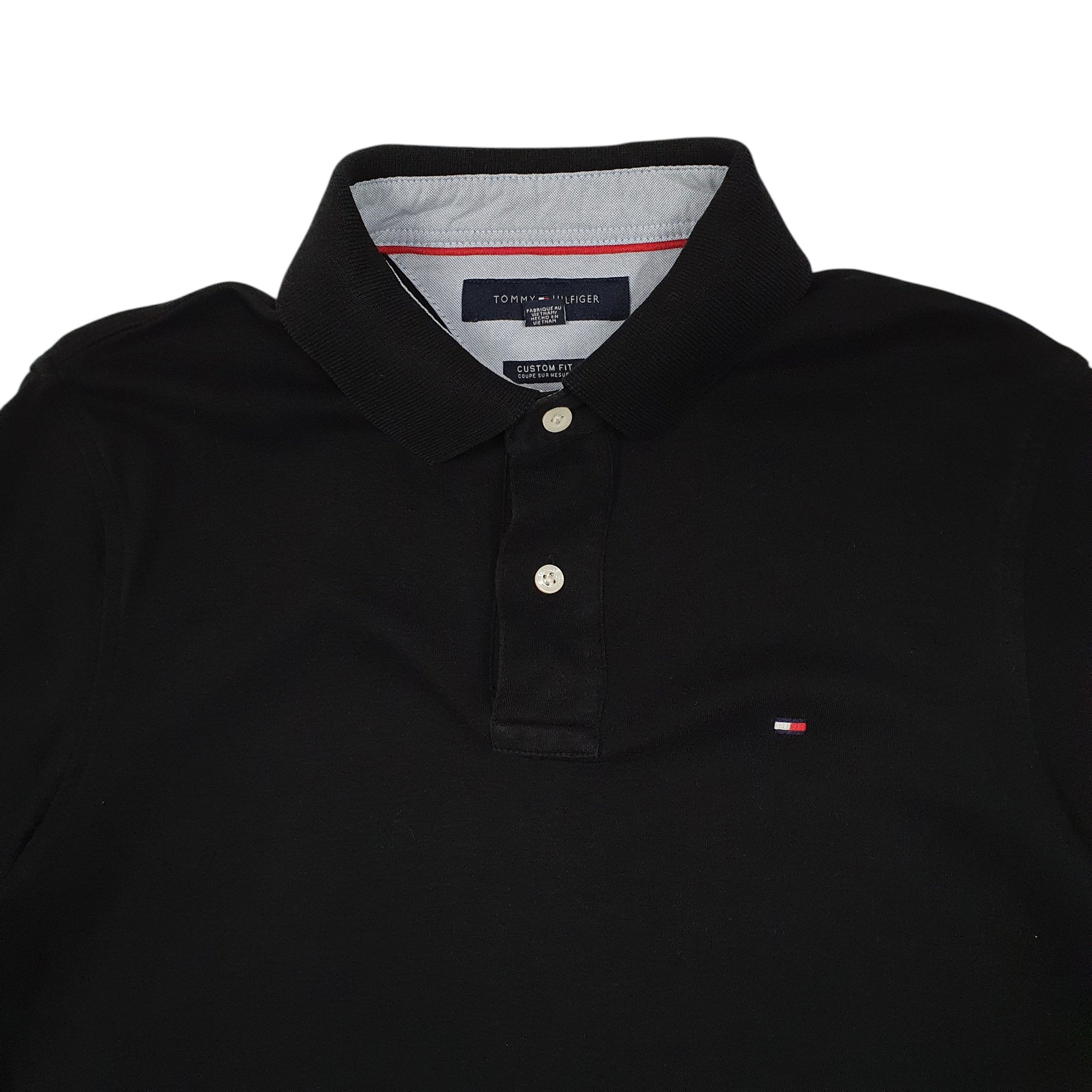 Mens Black Tommy Hilfiger   Polo Shirt