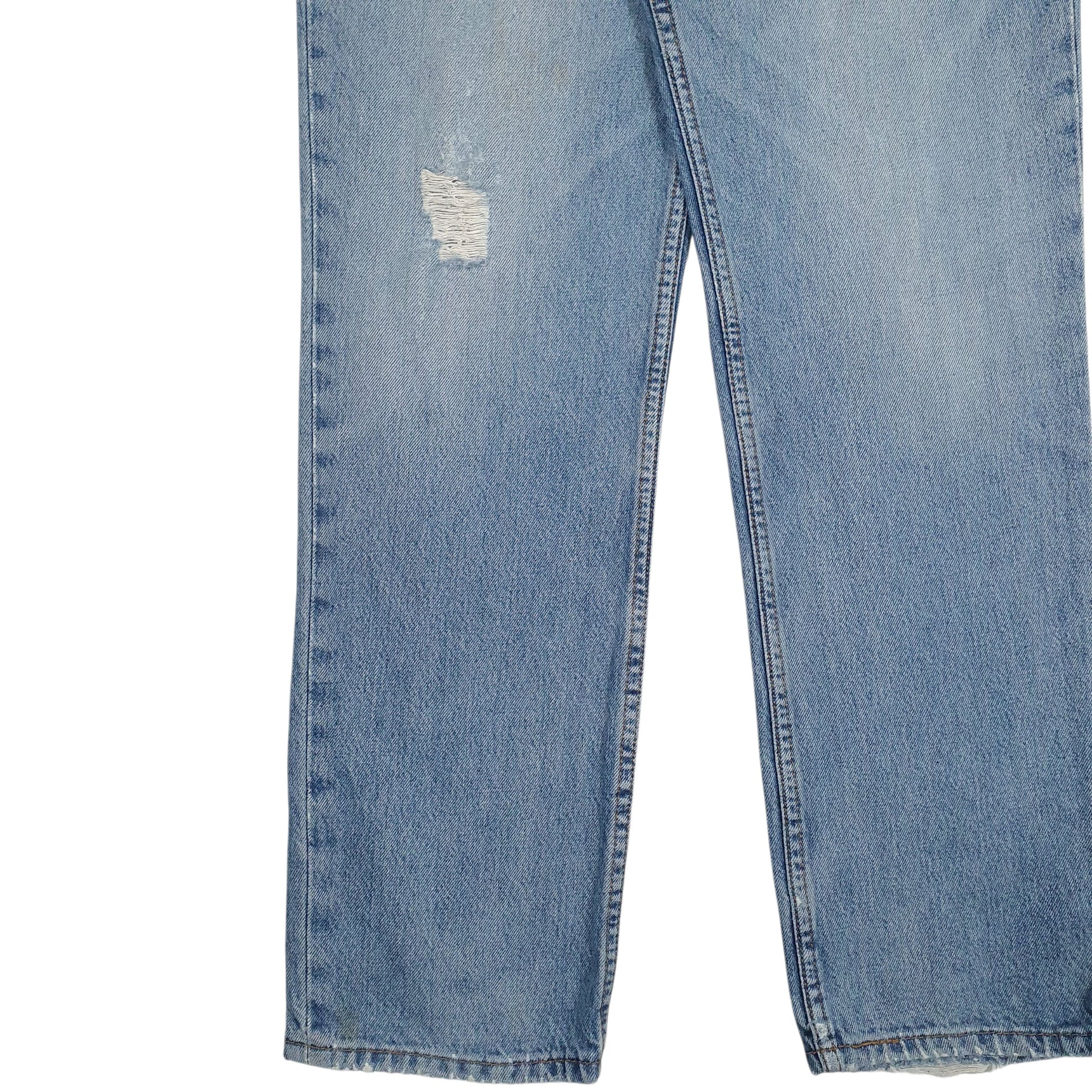 Mens Blue Levis Distressed  Jeans
