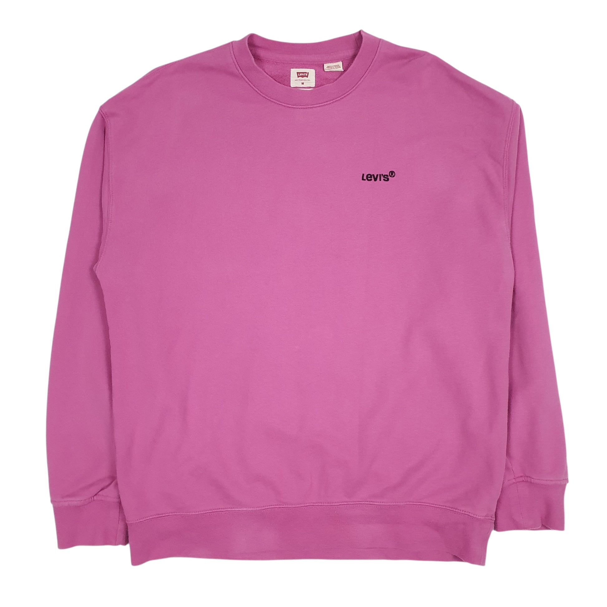 Mens Pink Levis Baggy Crewneck Jumper