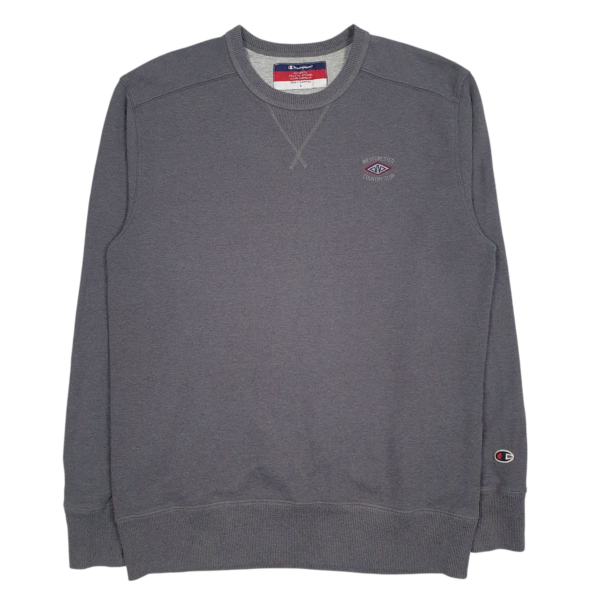 Mens Grey Champion  Crewneck Jumper