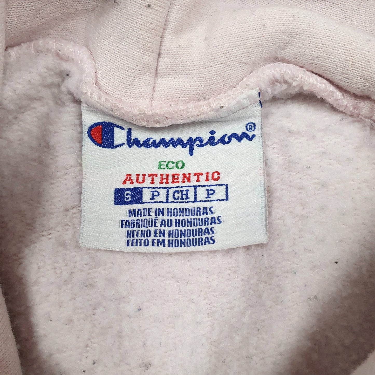 Mens Pink Champion  Hoodie Jumper