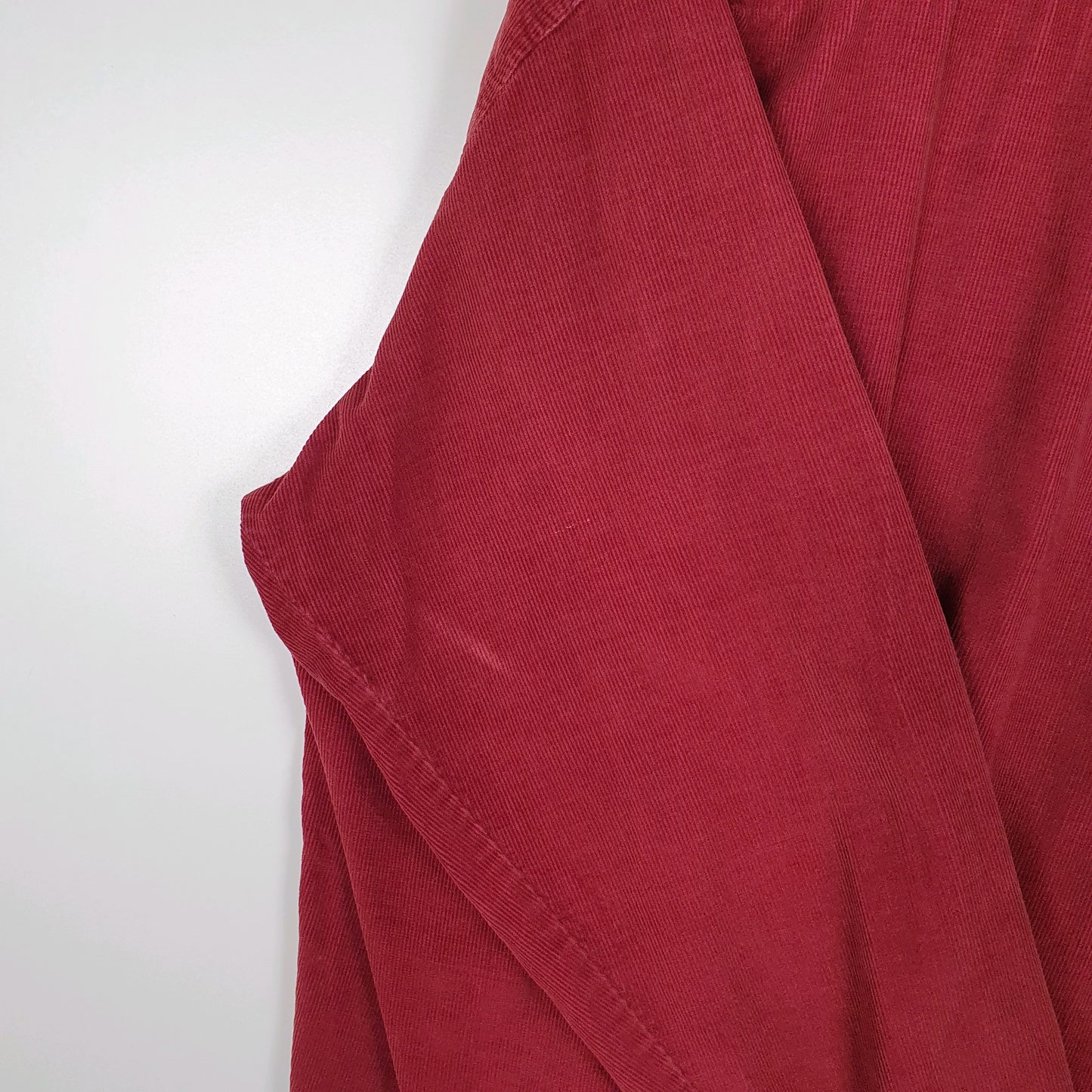 Mens Red Merona Corduroy  Shirt