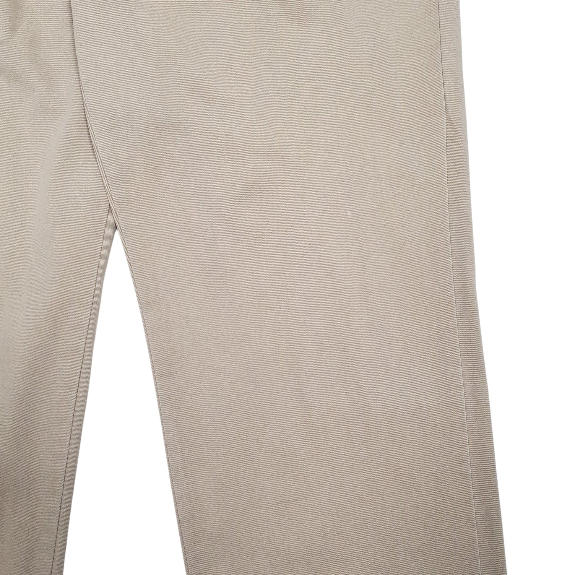 Mens Beige Polo Ralph Lauren Vintage 90s Pleated  Trousers
