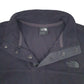 Mens Black The North Face Button Up Quarter Zip Jumper