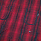 Mens Red Woolrich Waistcoat Full Zip Coat
