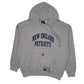 Mens Grey NFL New England Patriots Hoodie Jumper