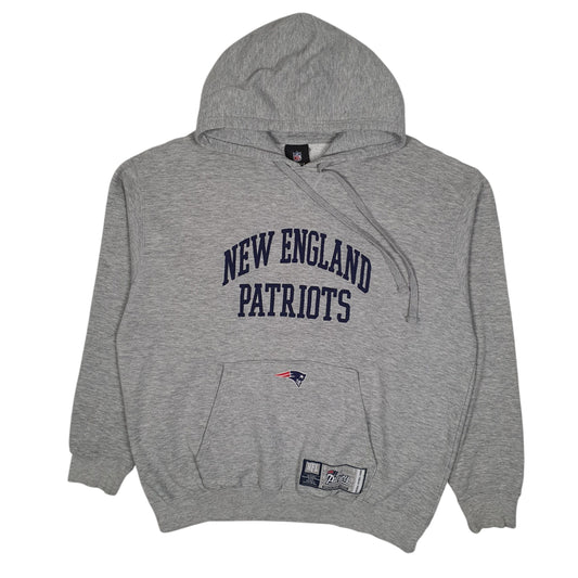 Mens Grey NFL New England Patriots Hoodie Jumper