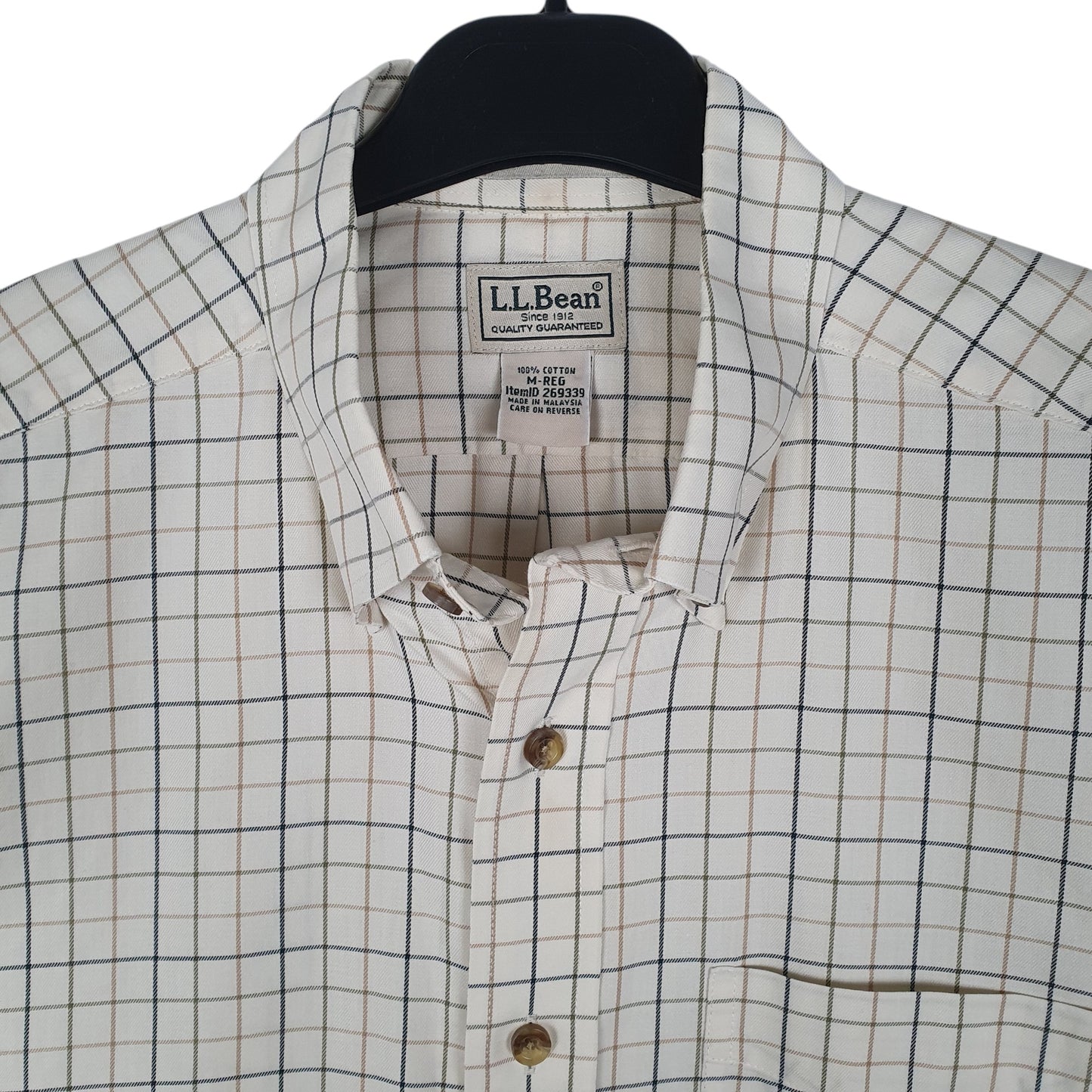 Mens Cream L.L.Bean   Shirt