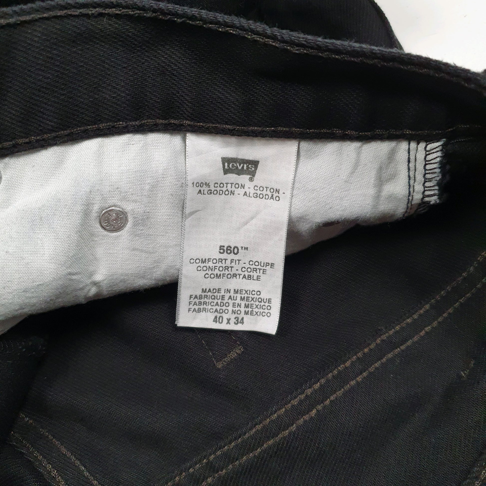Mens Black Levis   Jeans