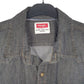 Mens Grey Wrangler Pearl Snap Denim  Shirt