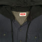 Mens Navy Wrangler Fleece Lined Hoodie  Coat