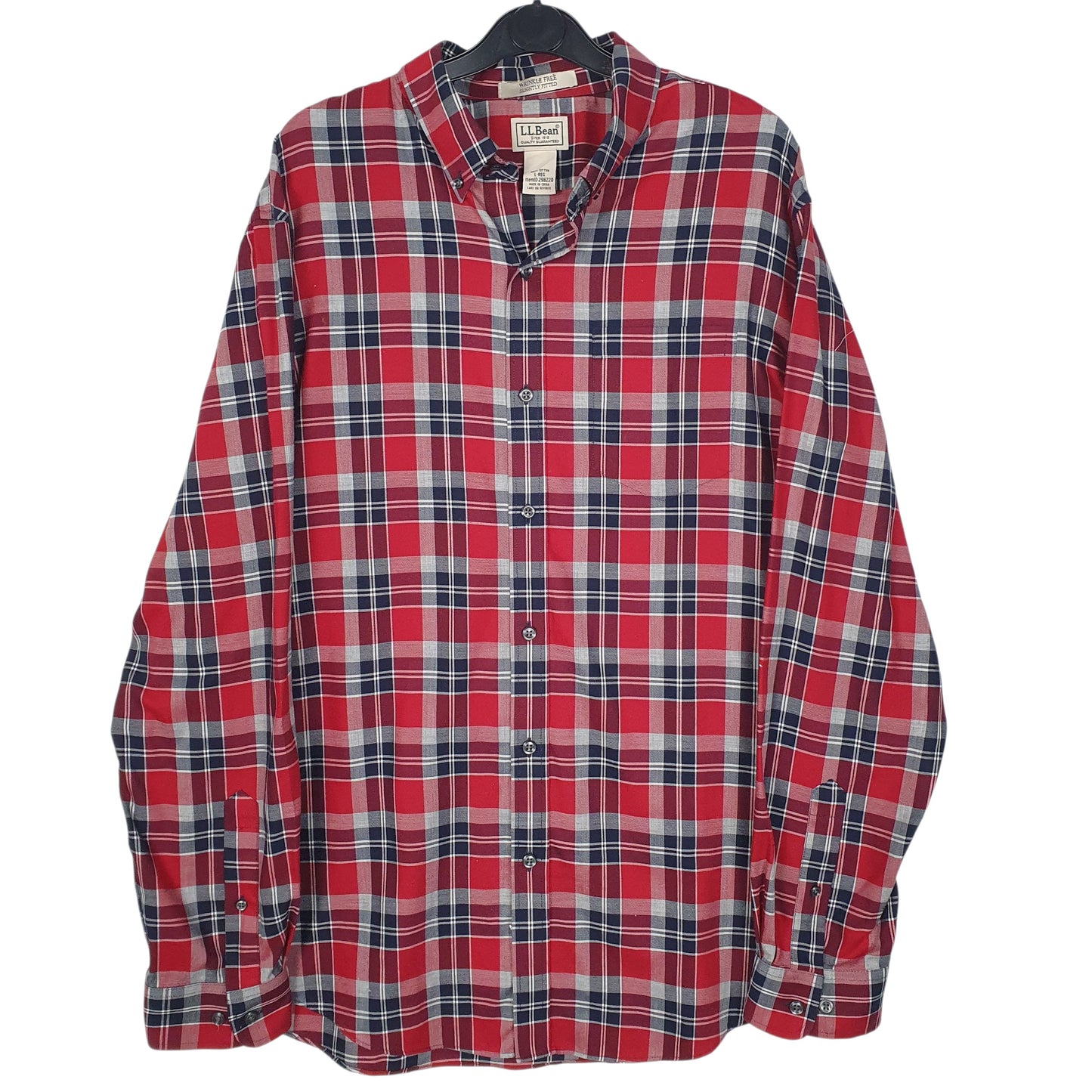 Mens Red L.L.Bean  Long Sleeve Shirt