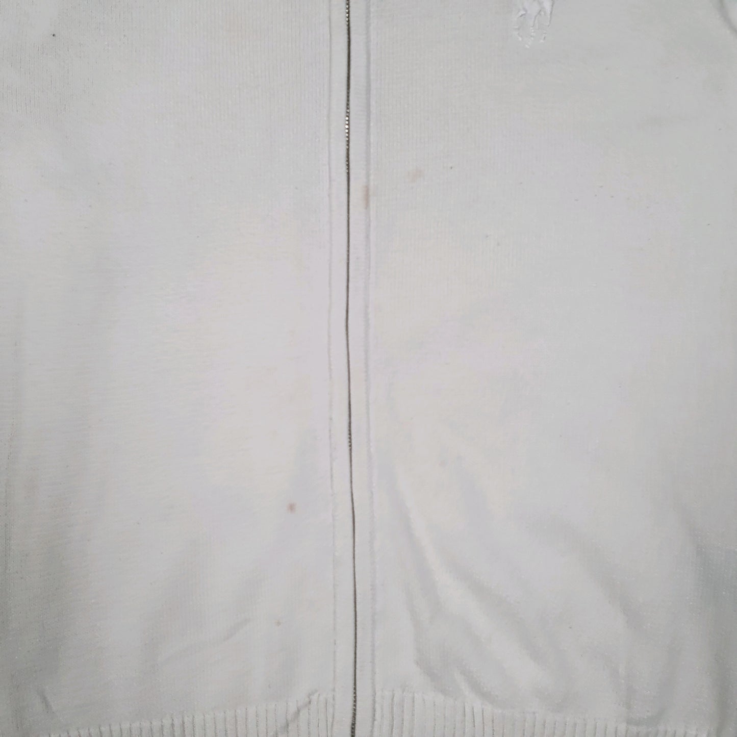 Womens White Polo Ralph Lauren Golf Full Zip Jumper