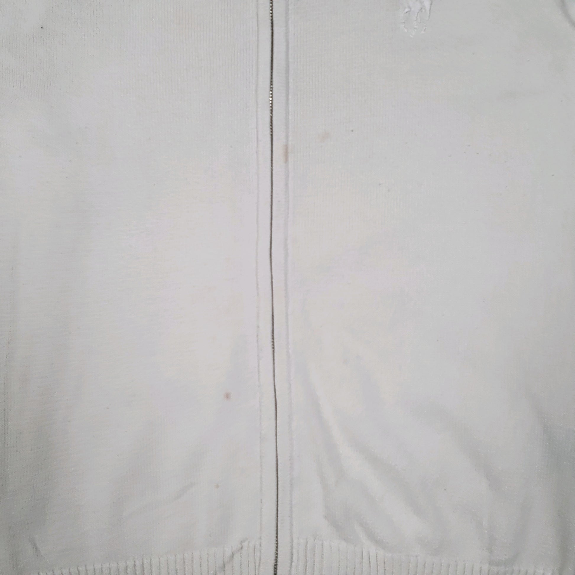 Womens White Polo Ralph Lauren Golf Full Zip Jumper