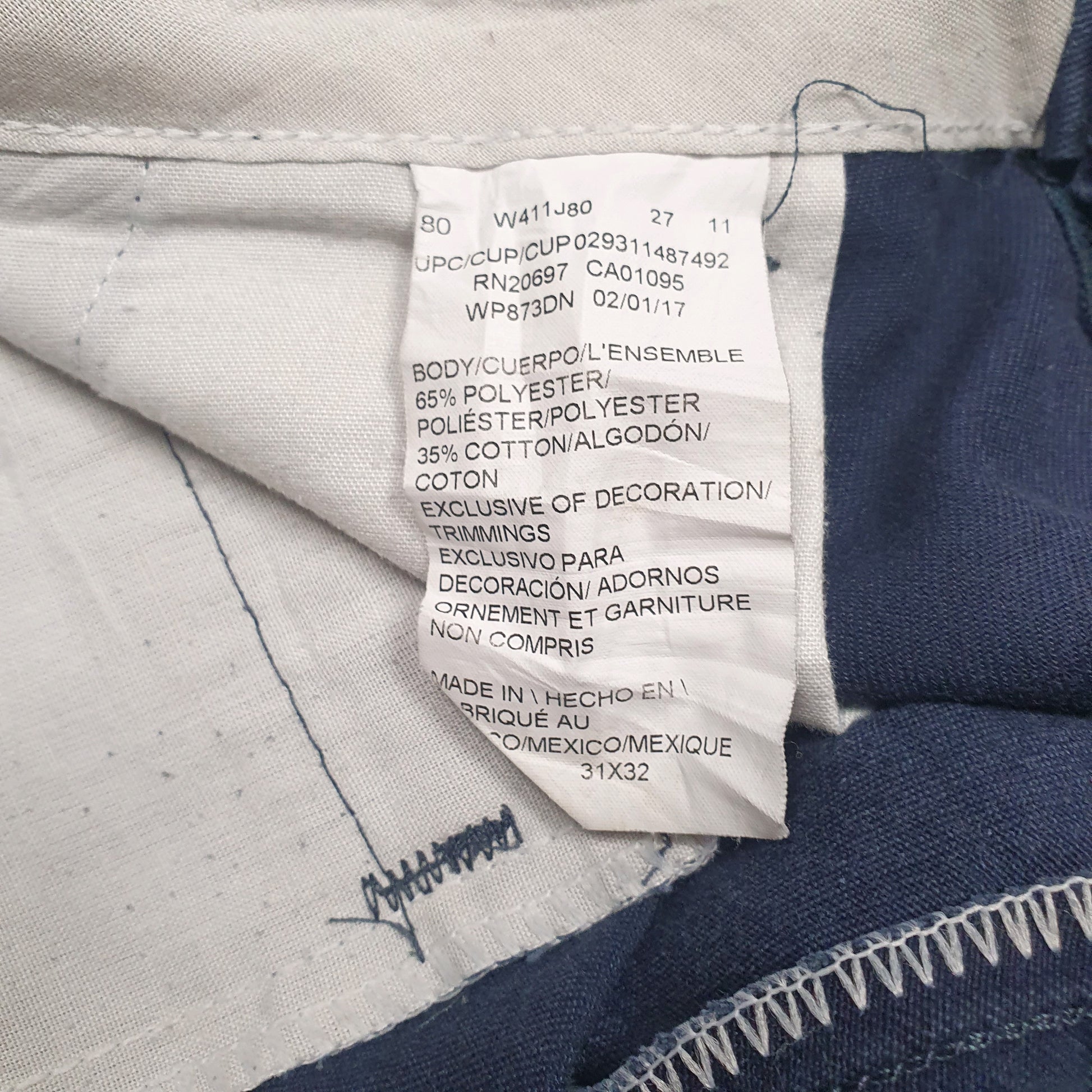 Mens Navy Dickies Workwear  Trousers