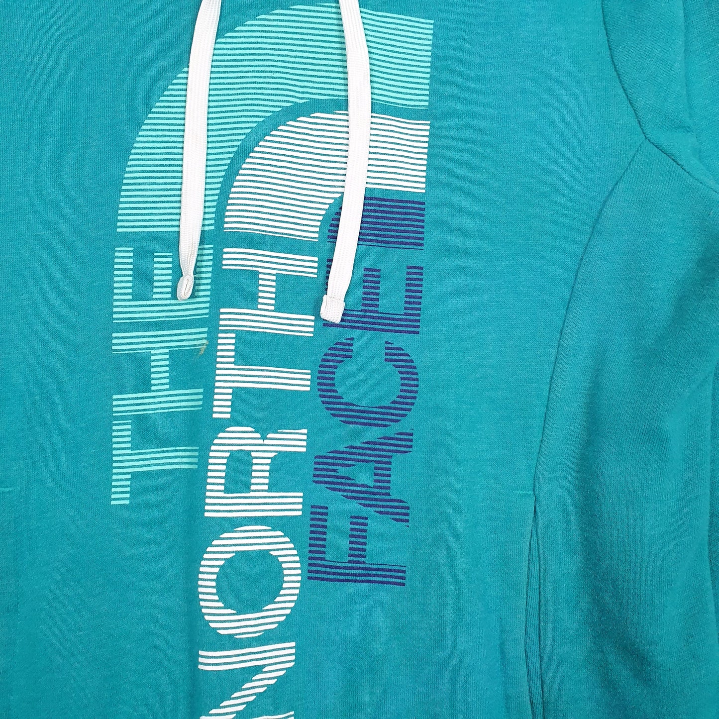 Womens Blue The North Face Spellout Hoodie Jumper