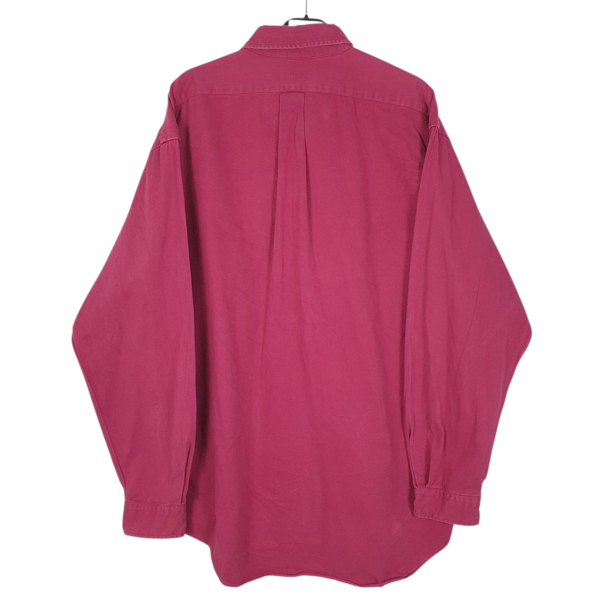 Mens Burgundy Ralph Lauren 90s 00s  Shirt