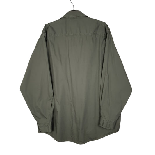 Mens Green L.L.Bean Military  Shirt