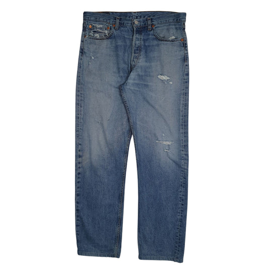 Mens Blue Levis Vintage 90s 590 JeansW34 L32