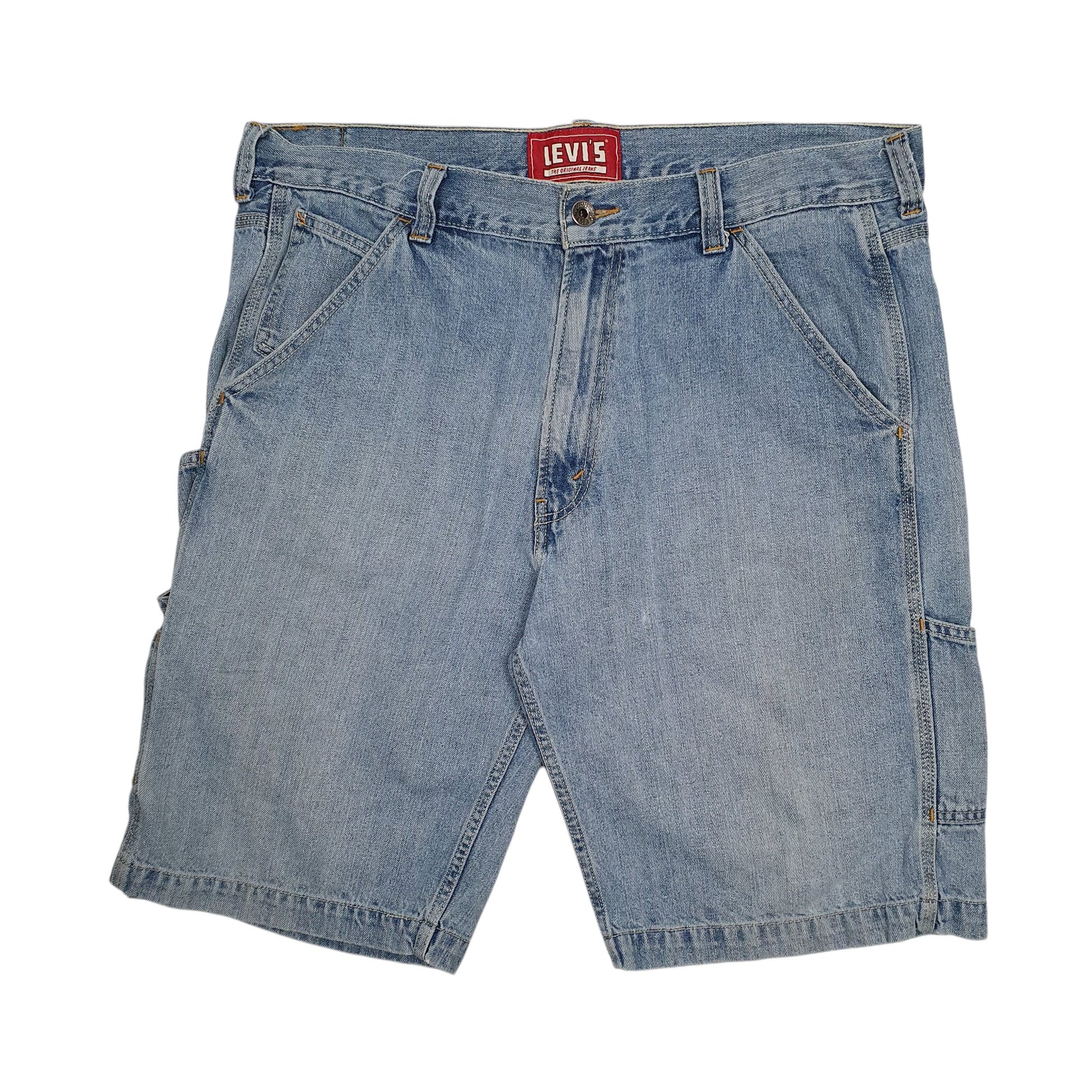 Mens Blue Levis Carpenter Vintage 00s Denim Shorts