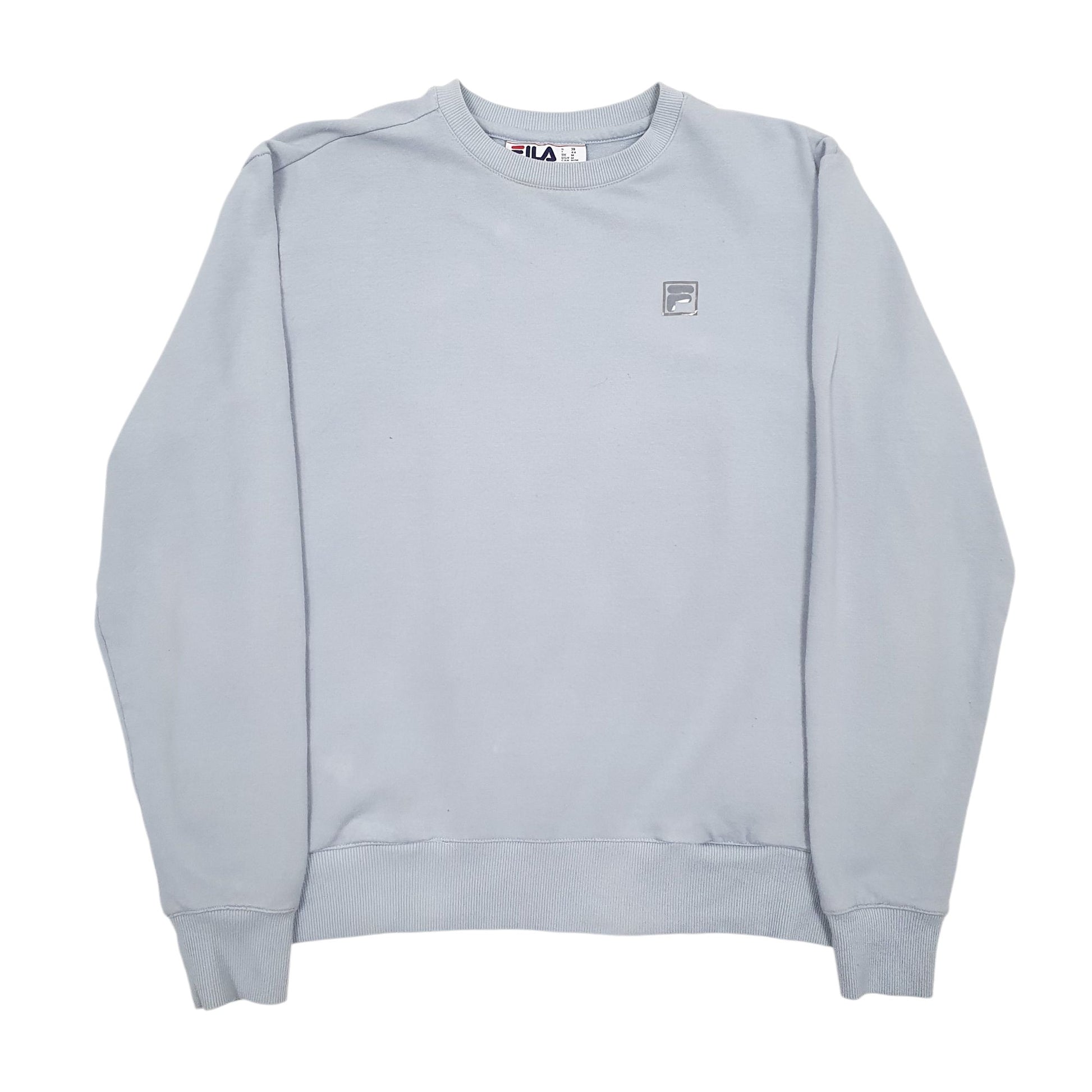 Womens Blue Fila  Crewneck Jumper