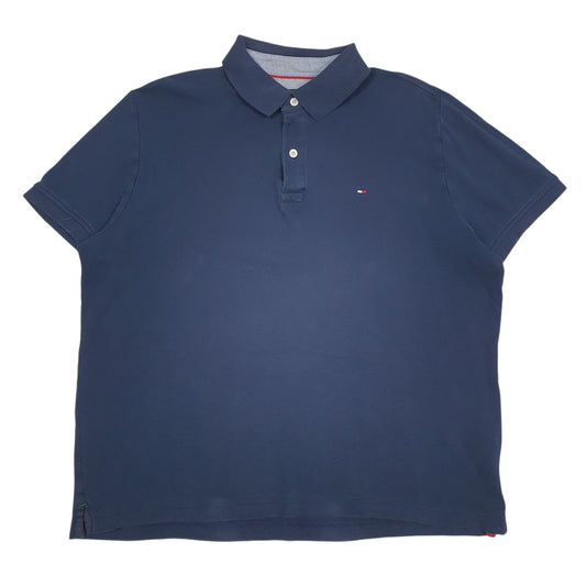 Womens Navy Tommy Hilfiger  Short Sleeve Polo Shirt