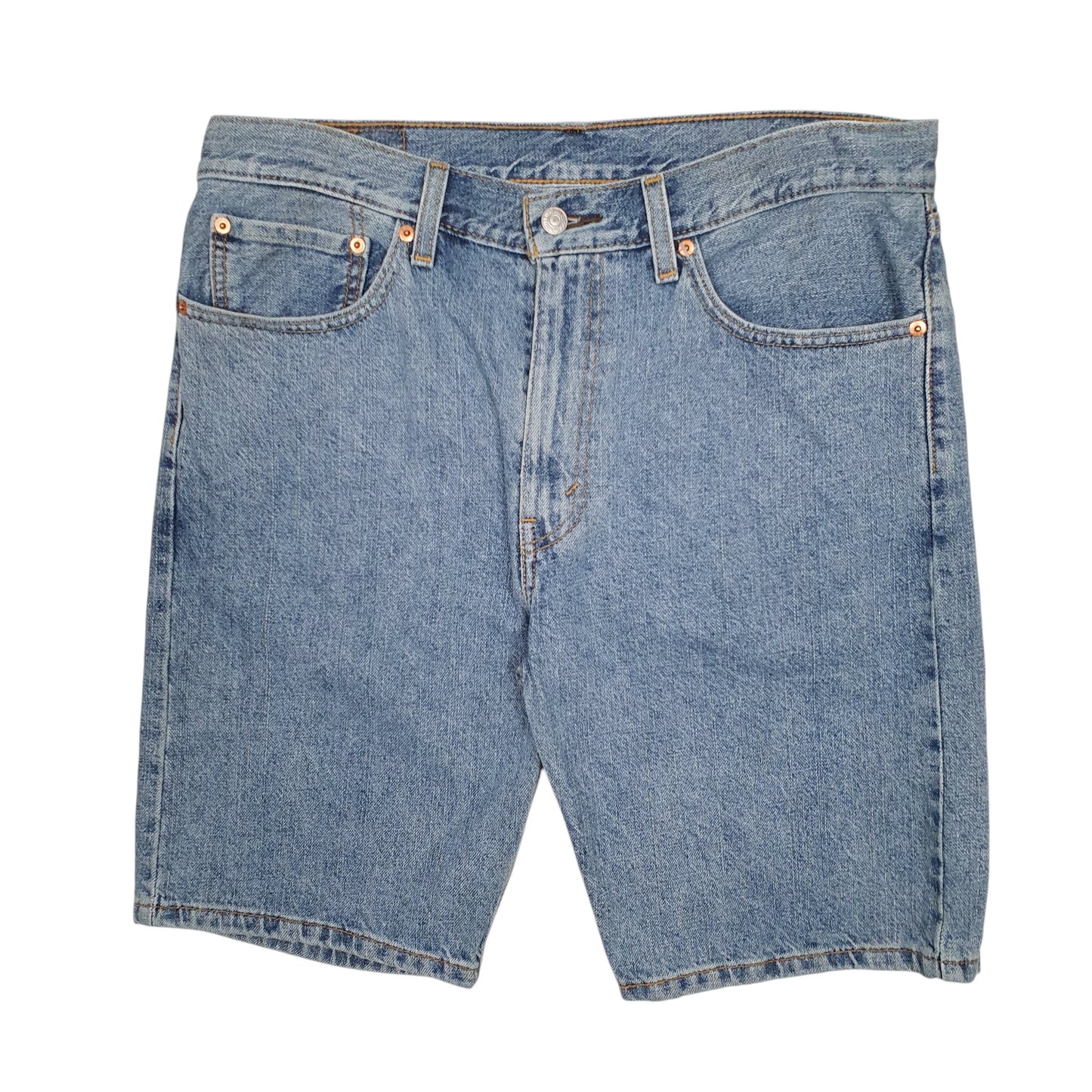 Mens Blue Levis 505 Denim Shorts