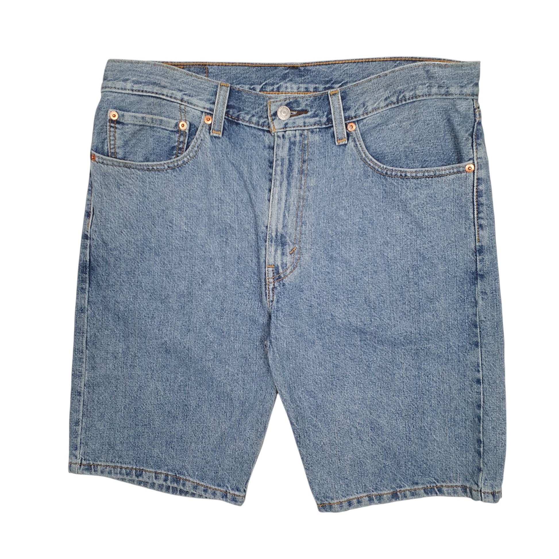 Mens Blue Levis 505 Denim Shorts