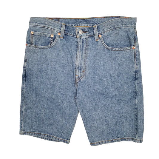 Mens Blue Levis 505 Denim Shorts