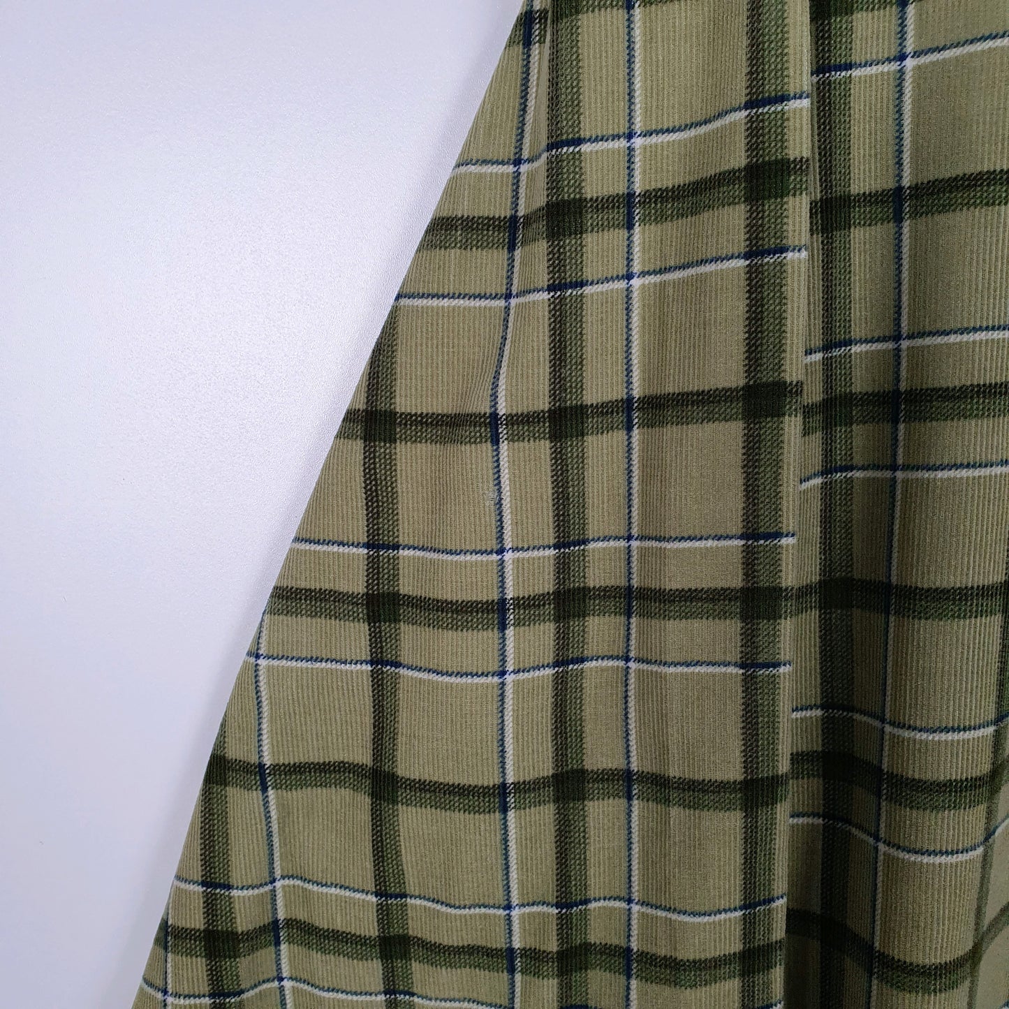 Mens Green Covington Corduroy  Shirt