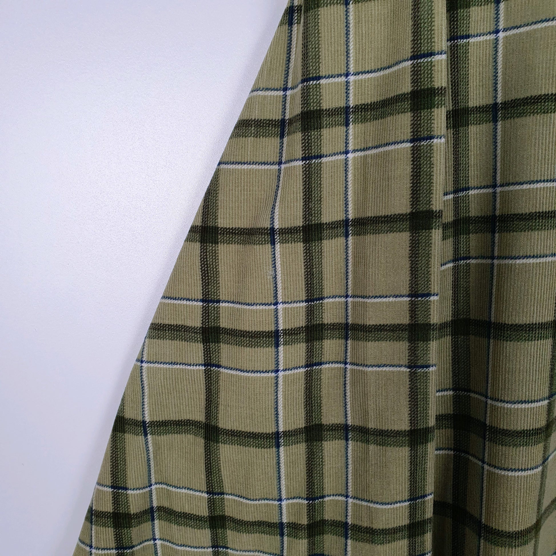 Mens Green Covington Corduroy  Shirt