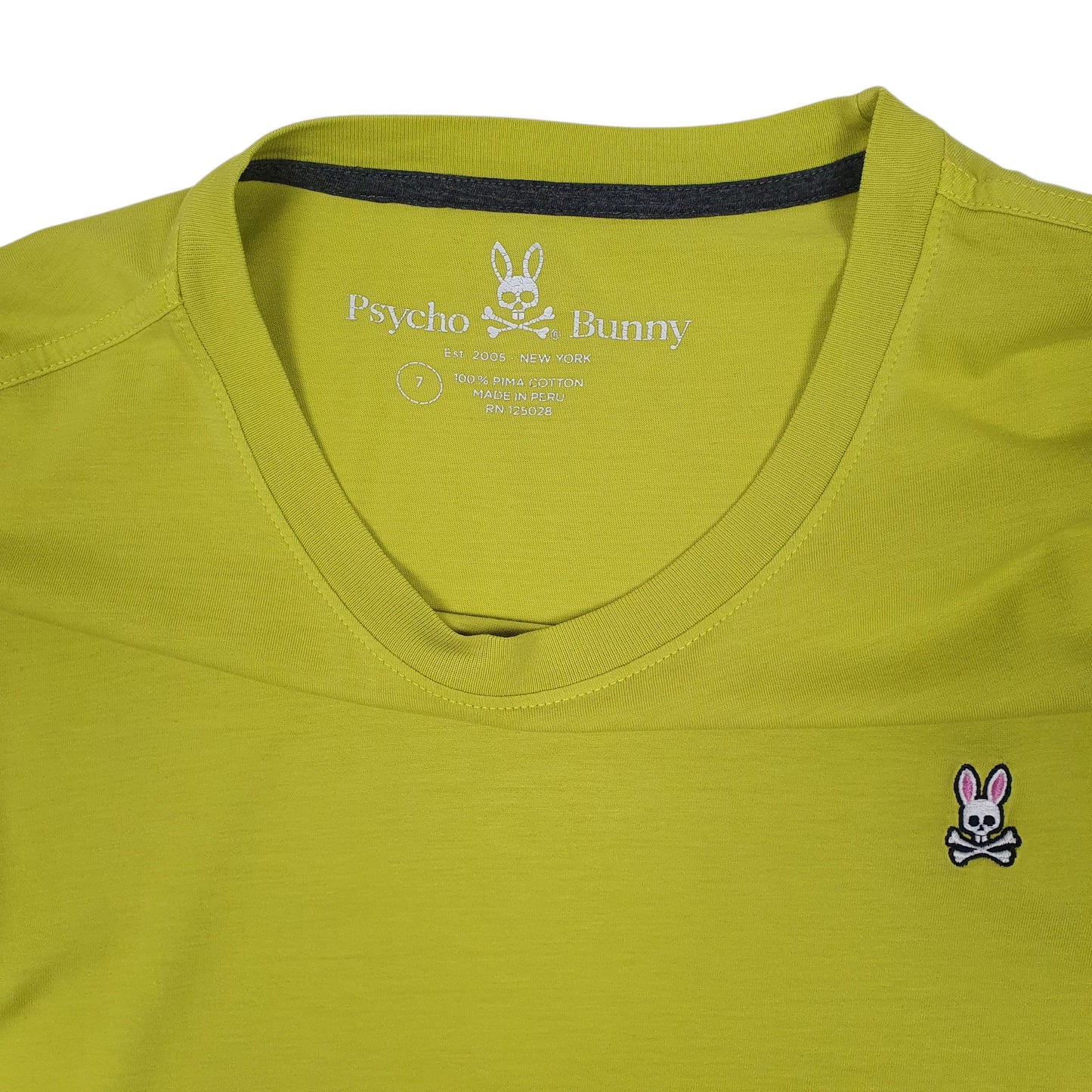 Mens Yellow Psycho Bunny   T Shirt