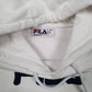 Mens White Fila  Hoodie Jumper