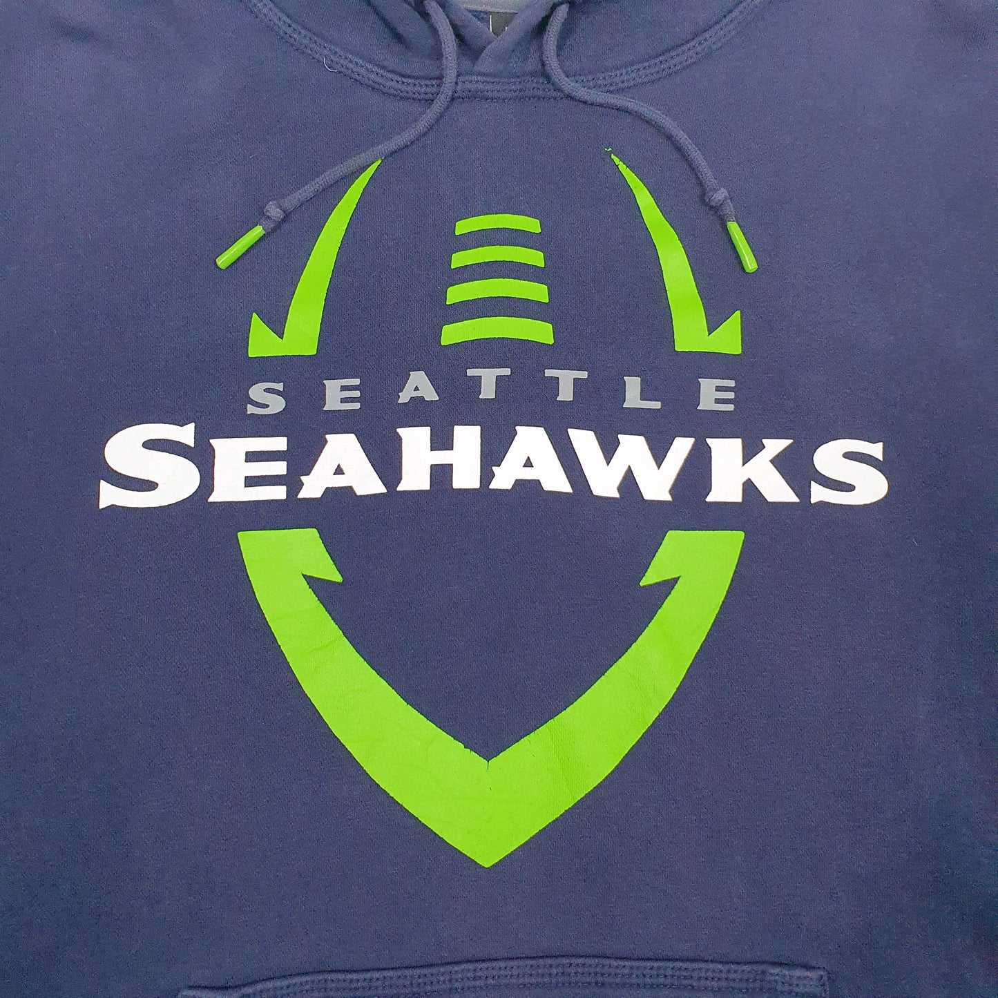 Mens Navy Nike NFL Seattle Seahawks Hoodie Jumper