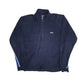 Womens Navy Fila  Quarter Zip Jumper