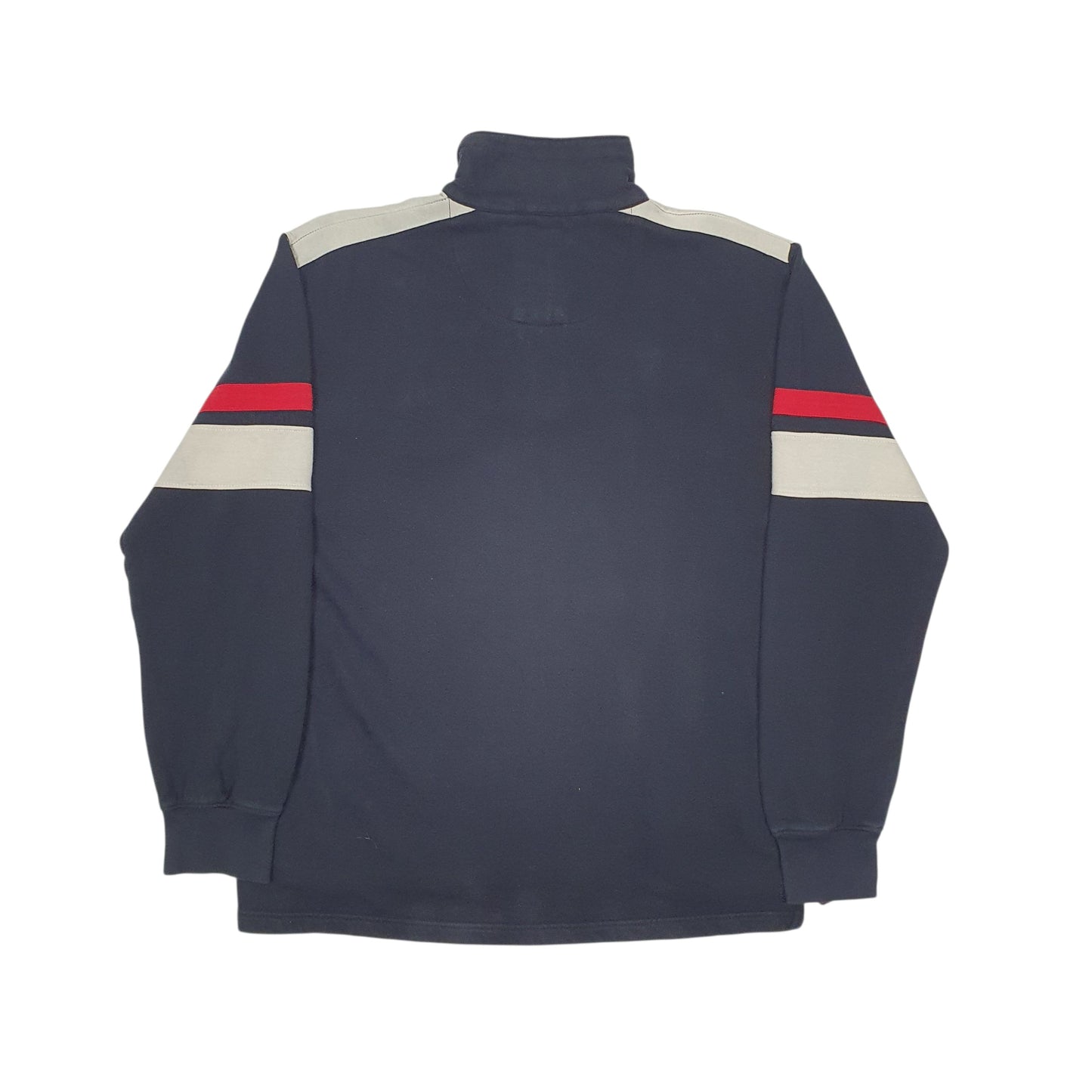Mens Black C.L.K Sport Vintage Rugby Quarter Zip Jumper