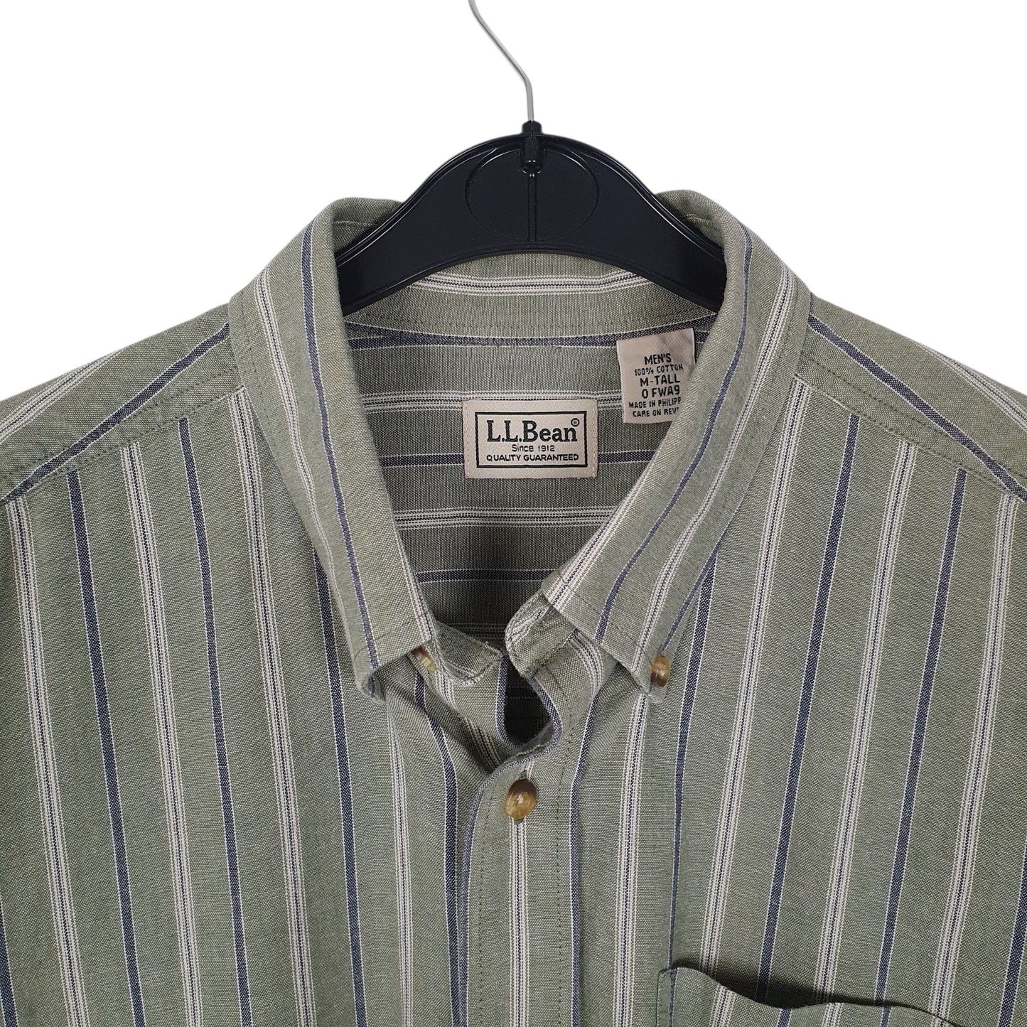 Mens Green L.L.Bean Tall  Shirt