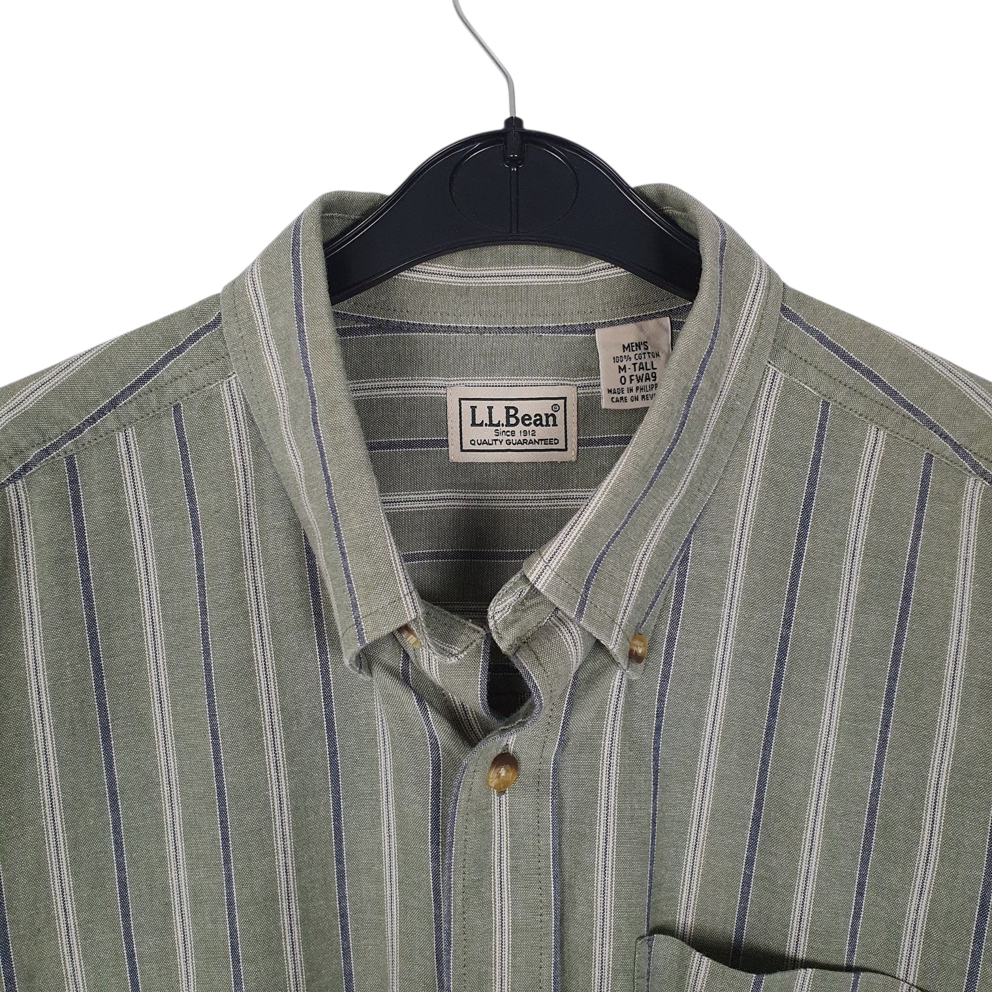 Mens Green L.L.Bean Tall  Shirt