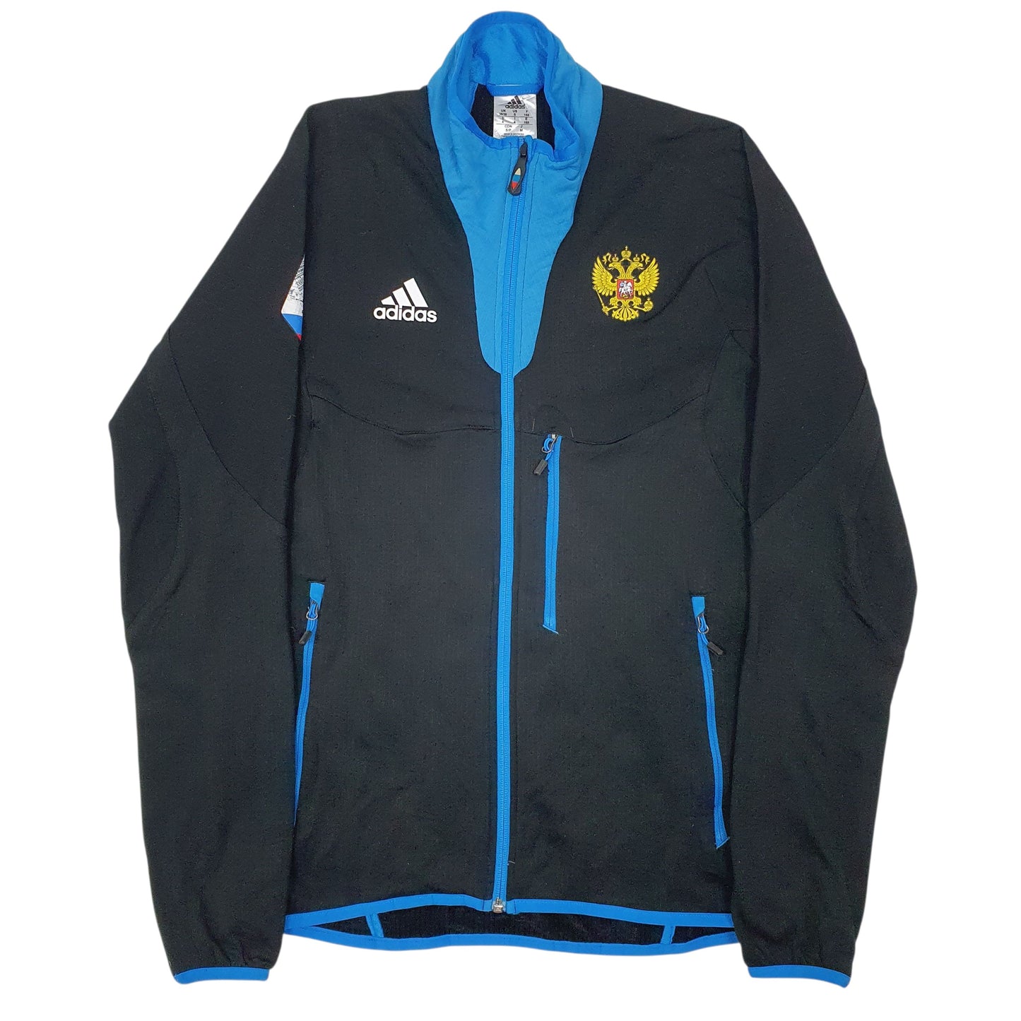 Mens Black Adidas Russian Full Zip Jumper