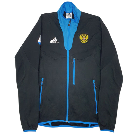 Mens Black Adidas Russian Full Zip Jumper
